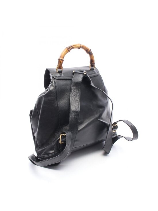 Gucci Backpack Bamboo 003 Black Leather main image 11